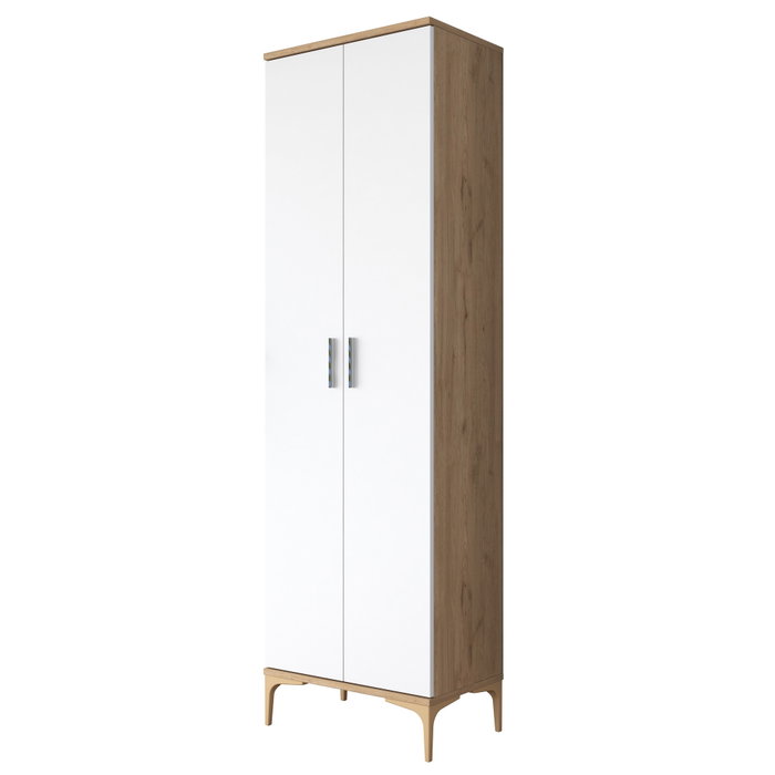 Hanah Home Armario Multiusos Nogal y Blanco Hanah Home Armario Multiusos Nogal y Blanco